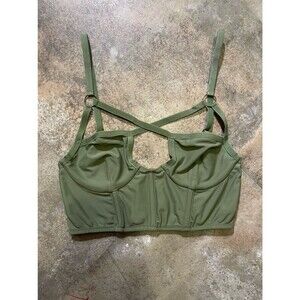 out from under urban outfitters bustier sage green size small new without tags